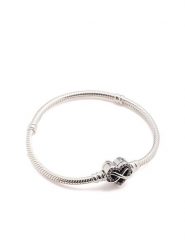Pandora Srebrna bransoletka "Family Forever And Always" rozmiar: 16. Szare bransoletki Pandora, srebrne. Za 308.95 zł.