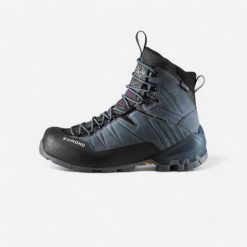 Second Life - Buty trekkingowe damskie MT900 wodoodporne skóra - Stan Doskonały. Fioletowe trekkingi FORCLAZ, bez wzorów, z gumy, bez zapięcia, trekkingowe. Za 679.99 zł.