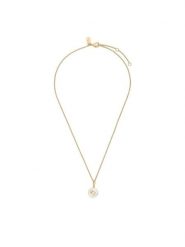 Coach Naszyjnik Signature Coin Pearl Pendant Necklace 37440611GLD107 Złoty. Żółte naszyjniki Coach, z tworzywa sztucznego, metalowe. Za 349.99 zł.