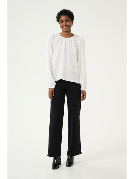 Kaffe Bluzka "Lauren" w kolorze białym rozmiar: 40. Białe bluzki Kaffe, bez wzorów, bez kołnierzyka, bez ramiączek. Za 87.61 zł.