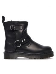 Dr. Martens Botki Anistone HRNS Black Orleans DM42583001 Czarny. Czarne botki Dr Martens, bez wzorów, ze skóry, bez obcasa, na płaskiej podeszwie, bez zapięcia. Za 1,039.00 zł.