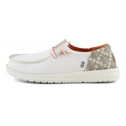 HeyDude Damskie Mokasyny Wendy Funk Jacquard. Brązowe mokasyny Hey dude, bez wzorów, z materiału. Za 219.00 zł.