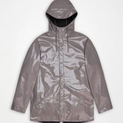 Kurtka RAINS 12010R LONG JACKET W3 Fioletowy. Fioletowe kurtki Rains, l, bez wzorów, z syntetyku, bez kaptura. Za 325.99 zł.