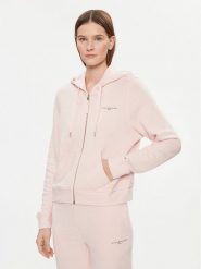 Tommy Hilfiger Bluza 1985 WW0WW39189 Różowy Regular Fit. Czerwone bluzy Tommy Hilfiger, xxs, bez wzorów, z syntetyku, bez kaptura. Za 469.99 zł.