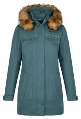 Płaszcz zimowy damski Kilpi PERU-W. Czarne płaszcze Kilpi, na zimę, m, bez wzorów, z materiału, eleganckie, bez kaptura. Za 361.50 zł.