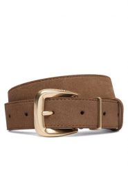 Calvin Klein Pasek Hw End Tip Buckle Suede 30Mm LV04F7114G Brązowy. Brązowe paski Calvin Klein, bez wzorów, ze skóry. Za 249.99 zł.