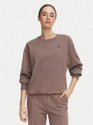Calvin Klein Jeans Bluza Monogram LV047F223G Beżowy ciemny Regular Fit. Brązowe bluzy Calvin Klein Jeans, l, bez wzorów, z bawełny, bez ramiączek, bez kaptura. Za 369.99 zł.