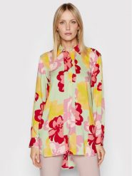 United Colors Of Benetton Koszula 5QPKDQ001 Kolorowy Oversize. Koszule United Colors Of Benetton, s, bez wzorów, bez kołnierzyka, bez ramiączek. Za 259.99 zł.
