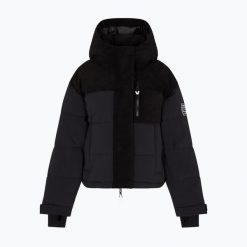 Kurtka narciarska damska EA7 Emporio Armani Ski St. Moritz Fashion Eco-Down. Czarne kurtki narciarskie EA7 Emporio Armani, na zimę, l, bez wzorów, z syntetyku, bez kaptura, narciarskie, Dermizax. Za 2,239.00 zł.