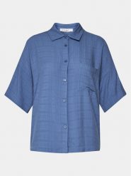 Femilet by Chantelle Koszulka piżamowa Layla FNAGJ5 Niebieski Regular Fit. Niebieskie koszule nocne Femilet by Chantelle, bez wzorów, z wiskozy, bez ramiączek. Za 119.99 zł.