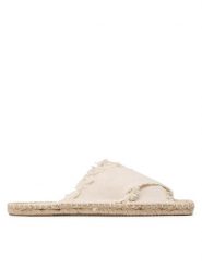 Jenny Fairy Espadryle HZF067-01 Beżowy. Brązowe espadryle Jenny Fairy, bez wzorów, z materiału, bez obcasa. Za 99.99 zł.