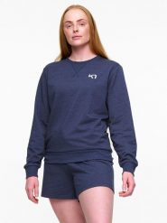 KARI TRAA Bluza w kolorze granatowym rozmiar: XS. Niebieskie bluzy Kari Traa, xs, bez wzorów, z bawełny, bez kaptura. Za 66.47 zł.