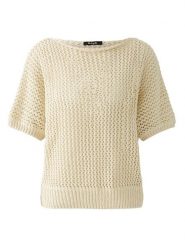 Miss Lagotte Sweter w kolorze kremowym rozmiar: 38. Brązowe swetry Miss Lagotte, bez wzorów, bez ramiączek. Za 165.99 zł.