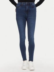Noisy May Jeansy Callie 27031755 Granatowy Skinny Fit. Niebieskie jeansy Noisy May, bez wzorów, z bawełny. Za 79.99 zł.
