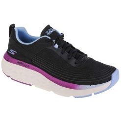 Buty do biegania damskie, Skechers Max Cushioning Delta - Sunny Road. Czarne buty do biegania Skechers, bez wzorów, z materiału, bez zapięcia, do biegania. Za 677.00 zł.