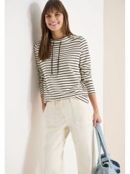 Cecil Bluza w kolorze kremowo-brązowym rozmiar: M. Brązowe bluzy Cecil, m, bez wzorów, bez ramiączek, bez kaptura. Za 101.23 zł.