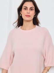 CXL by Christian Lacroix Sweter w kolorze jasnoróżowym rozmiar: onesize. Różowe swetry CXL by Christian Lacroix, bez wzorów, bez ramiączek. Za 197.17 zł.