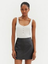 PINKO Top 104649 A2CQ Szary Regular Fit. Szare topy Pinko, xl, bez wzorów, z wiskozy, bez kołnierzyka, bez ramiączek. Za 389.99 zł.