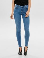 ONLY Jeansy Power 15169892 Niebieski Skinny Fit. Niebieskie jeansy ONLY, xs, bez wzorów, z bawełny. Za 139.99 zł.