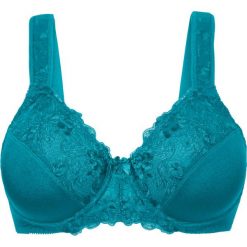 Biustonosz "minimizer" bonprix kobaltowo-turkusowy. Biustonosze marki bonprix. Za 29.99 zł.