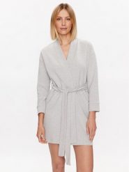 Hunkemöller Szlafrok 201792 Szary. Szare szlafroki damskie Hunkemöller, xl, bez wzorów, z syntetyku, bez ramiączek. Za 149.99 zł.
