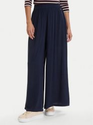 Nautica Spodnie palazzo W126-NALTR-1024-19X Granatowy Regular Fit. Niebieskie spodnie materiałowe Nautica, bez wzorów, z materiału. Za 149.99 zł.