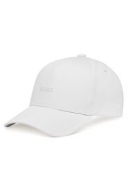 HUGO Czapka z daszkiem Cara 50519255 Biały. Białe czapki z daszkiem Hugo, bez wzorów, z bawełny. Za 169.99 zł.
