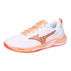 Buty halowe Mizuno Wave Stealth Elite. Białe buty treningowe Mizuno, bez wzorów, z materiału, bez zapięcia, do piłki ręcznej, mizuno wave. Za 634.50 zł.