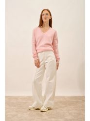 Just Cashmere Kaszmirowy sweter "Nora" w kolorze jasnoróżowym rozmiar: M. Różowe swetry Just Cashmere, m, bez wzorów, z kaszmiru, bez ramiączek. Za 382.99 zł.