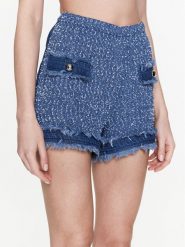 Pinko Szorty materiałowe 100405 A0I3 Niebieski Regular Fit. Niebieskie szorty Pinko, bez wzorów, z bawełny. Za 589.99 zł.