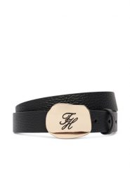 Tommy Hilfiger Pasek Th Plaque 2.5 Pebble AW0AW19152 Czarny. Czarne paski Tommy Hilfiger, bez wzorów. Za 289.99 zł.