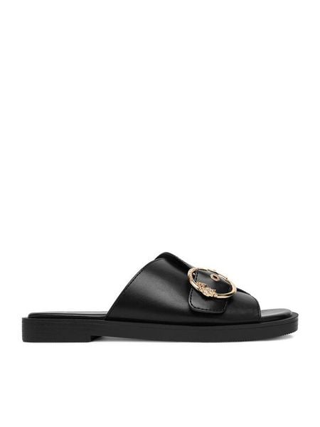 U.S. Polo Assn. Klapki EO-MARINA002W/6Y1 Czarny. Czarne klapki U.S. Polo Assn., bez wzorów, z materiału, marine, bez obcasa, bez zapięcia. Za 206.99 zł.