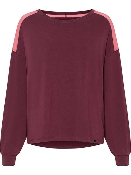 Naturana Bluza w kolorze bordowym rozmiar: XL. Czerwone bluzy Naturana, xl, bez wzorów, bez ramiączek, bez kaptura. Za 92.21 zł.