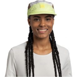 Czapka z daszkiem BUFF 5 PANEL GO CAP DOMUS CITRON. Żółte czapki z daszkiem Buff, bez wzorów, sportowe. Za 169.90 zł.