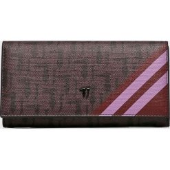 Trussardi Jeans - Portfel. Brązowe portfele TRUSSARDI JEANS, z jeansu. W wyprzedaży za 299.90 zł.