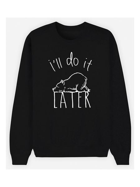 WOOOP Bluza w kolorze czarnym rozmiar: XS. Czarne bluzy Wooop, xs, bez wzorów, z bawełny, bez kaptura. Za 56.66 zł.