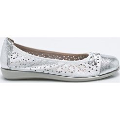 Caprice - Baleriny. Szare baleriny Caprice, z materiału. W wyprzedaży za 199.90 zł.