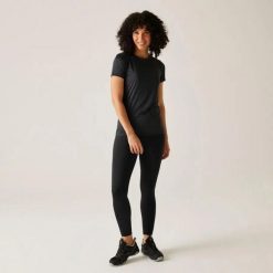 Damskie legginsy kompresyjne Regatta Holeen Pro. Czarne legginsy sportowe Regatta, m, bez wzorów, z elastanu, na fitness i siłownię. Za 161.00 zł.