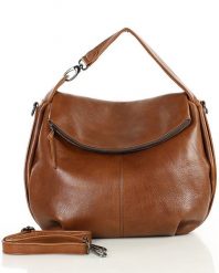 Shopperka skórzana MARCO MAZZINI c. camel R76b. Brązowe torebki klasyczne bez wzorów, ze skóry, bez dodatków. Za 1,099.00 zł.