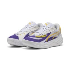 Buty do koszykówki unisex All-Pro NITRO™ LA PUMA. Żółte buty do biegania Puma, na wiosnę, bez wzorów, z gumy, bez zapięcia, do biegania. Za 440.95 zł.