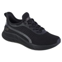 Buty sportowe Sneakersy damskie, Skechers Bobs Geo-New Aesthetics. Czarne buty sportowe lifestyle Skechers, bez wzorów, z tkaniny, sportowe, bez zapięcia, skechers sport. Za 249.99 zł.
