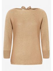 More & More Sweter w kolorze beżowym rozmiar: 34. Brązowe swetry More & More, bez wzorów, bez ramiączek. Za 86.99 zł.