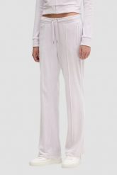 JUICY COUTURE Różowe spodnie dresowe z cyrkoniami Tina, Rozmiar XS. Czerwone spodnie dresowe Juicy Couture, bez wzorów, z dresówki. Za 459.99 zł.