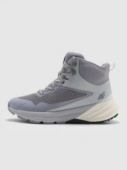 4F Wysokie buty trekkingowe SPEED HIKER z membraną damskie - szare 38. Szare buty trekkingowe 4f, z gumy, bez zapięcia. Za 399.99 zł.