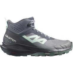 Damskie buty turystyczne Salomon Outpulse Mid Gtx. Czarne buty trekkingowe Salomon, z gore-texu, bez zapięcia. W wyprzedaży za 592.60 zł.