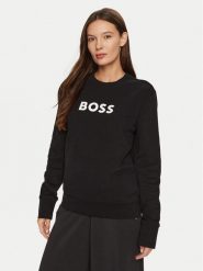 Boss Bluza C_Elaboss_6 50501154 Czarny Regular Fit. Czarne bluzy Boss, s, bez wzorów, z bawełny, bez kaptura. Za 239.99 zł.