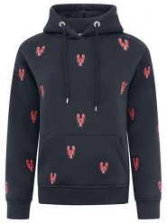 Zwillingsherz Bluza "Hummer" w kolorze granatowo-czerwonym rozmiar: XXL. Czerwone bluzy Zwillingsherz, xxl, bez wzorów, z bawełny, bez ramiączek, z kapturem. Za 226.77 zł.