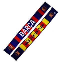 FC Barcelona szalik kibica dwustronny Double Knitted Scarf N27 wielokolorowy. Szaliki i kominy FC Barcelona, bez wzorów, sportowe. Za 99.00 zł.