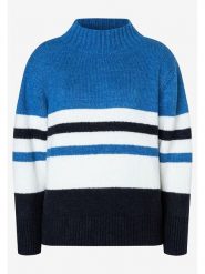 More & More Sweter w kolorze niebiesko-biało-czarnym rozmiar: 36. Białe swetry More & More, bez wzorów, z wełny, bez ramiączek. Za 114.44 zł.