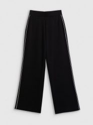 4F Spodnie dresowe z szerokimi nogawkami damskie - czarne XL. Czarne spodnie dresowe 4f, bez wzorów, z dresówki. Za 159.99 zł.